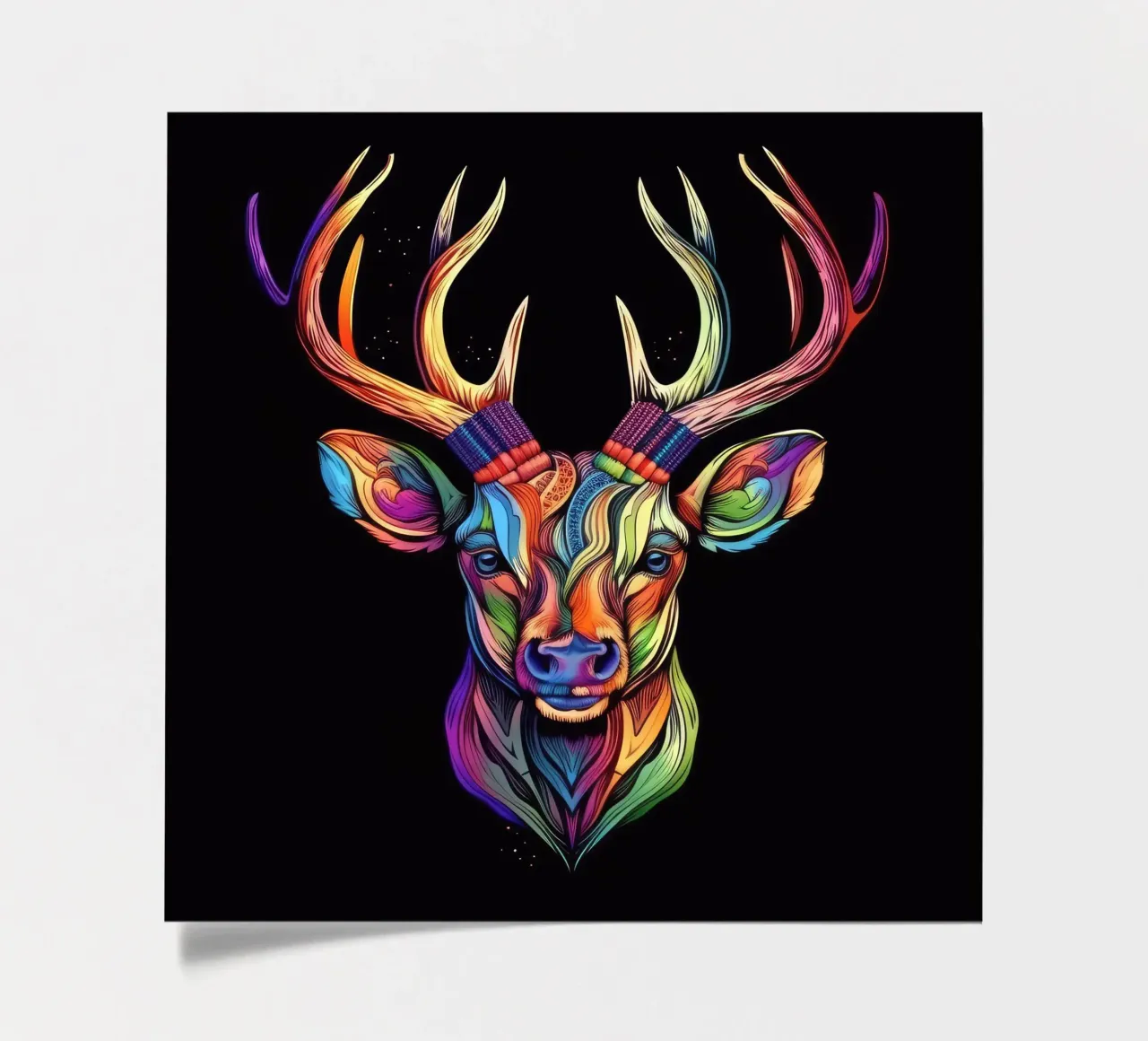 Tatoo Deer sticker sheet by Animal Portraits