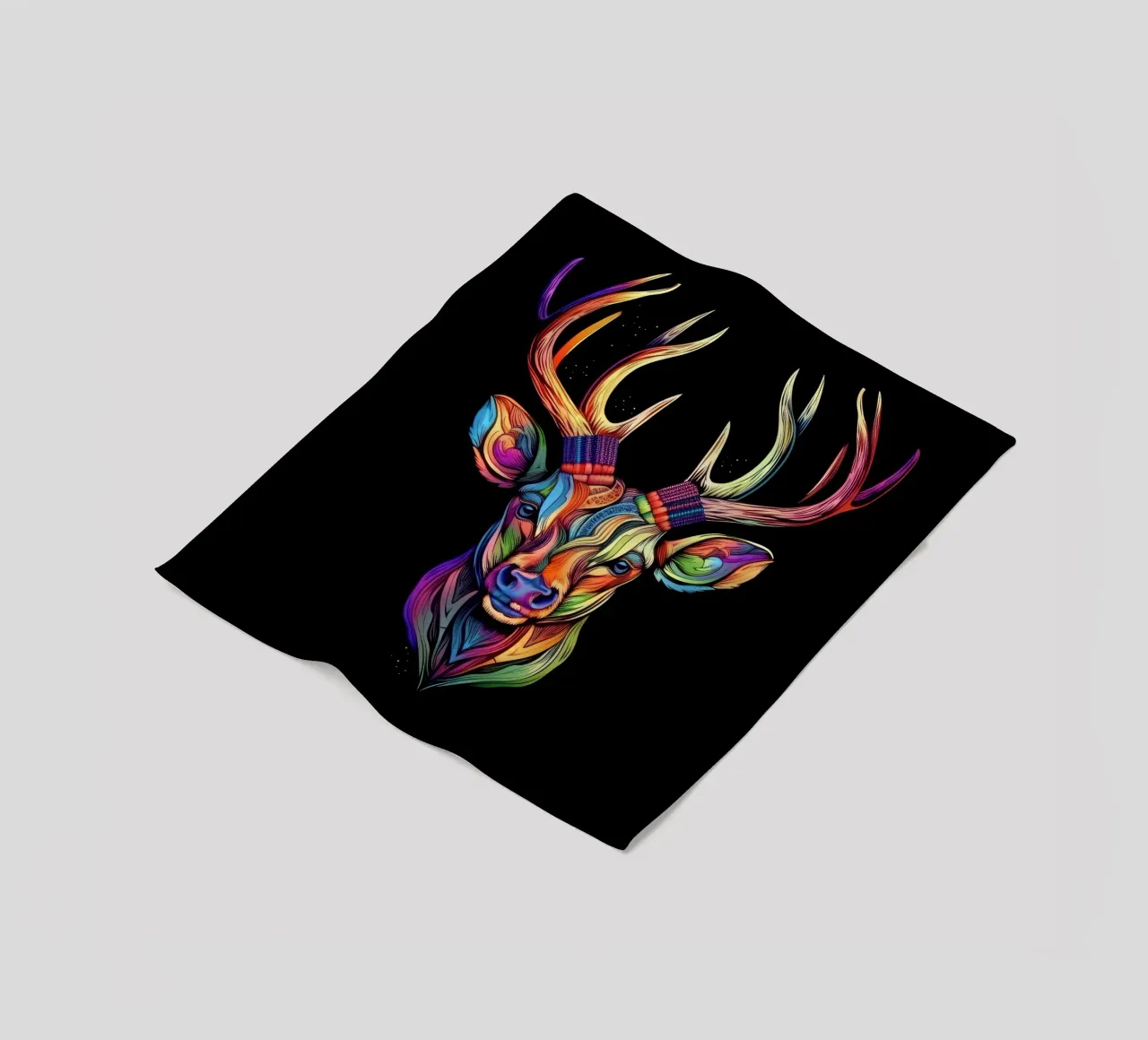 Cervo Tatoo coperta in pile da Animal Portraits