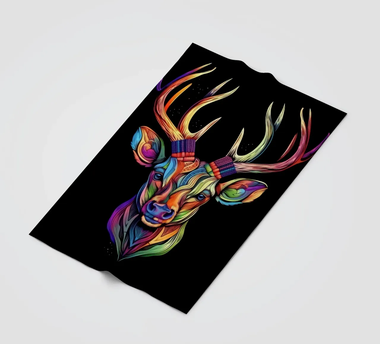 Cervo Tatoo coperta in pile da Animal Portraits