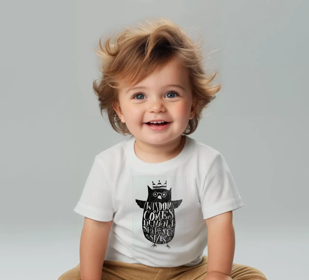 wisdom comes in many shapes and sizes camiseta de bebé de Matthew Taylor Wilson