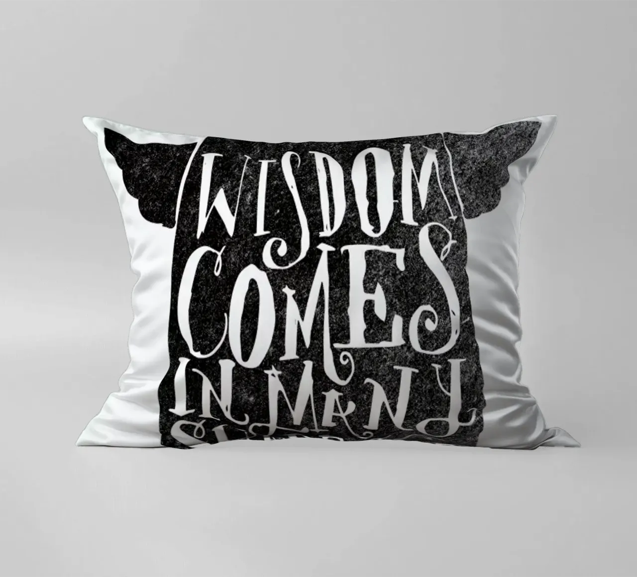 wisdom comes in many shapes and sizes kussen van Matthew Taylor Wilson