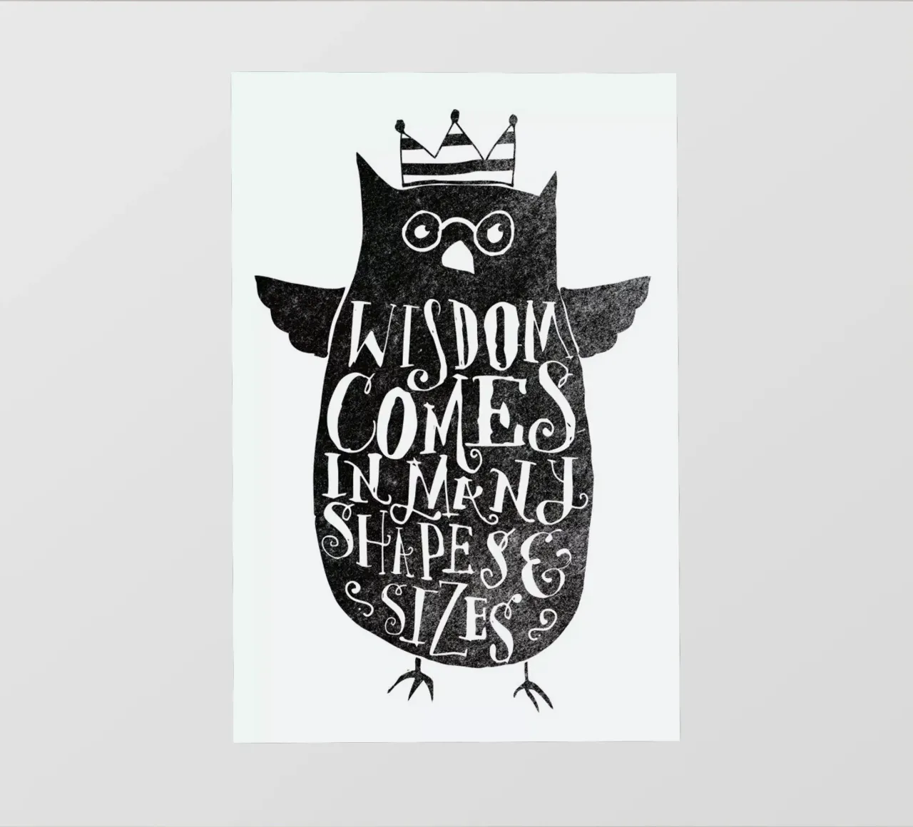 wisdom comes in many shapes and sizes pellicola backlit da Matthew Taylor Wilson