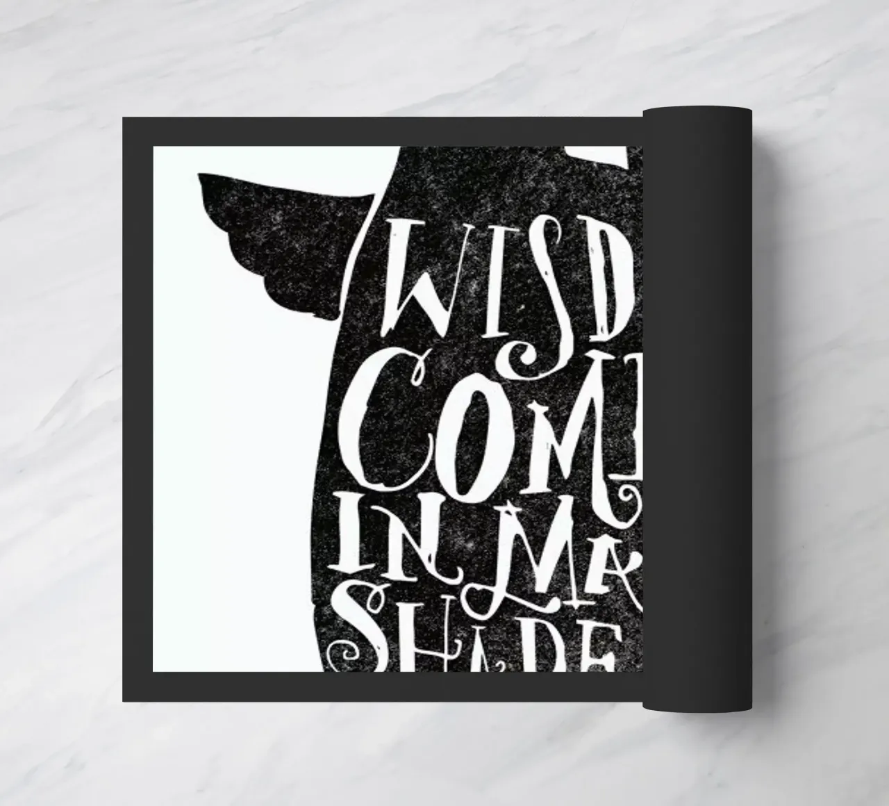 wisdom comes in many shapes and sizes deurmat van Matthew Taylor Wilson