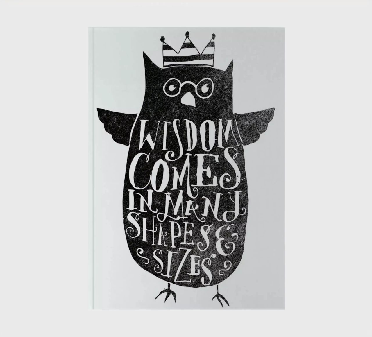 wisdom comes in many shapes and sizes notebook by Matthew Taylor Wilson