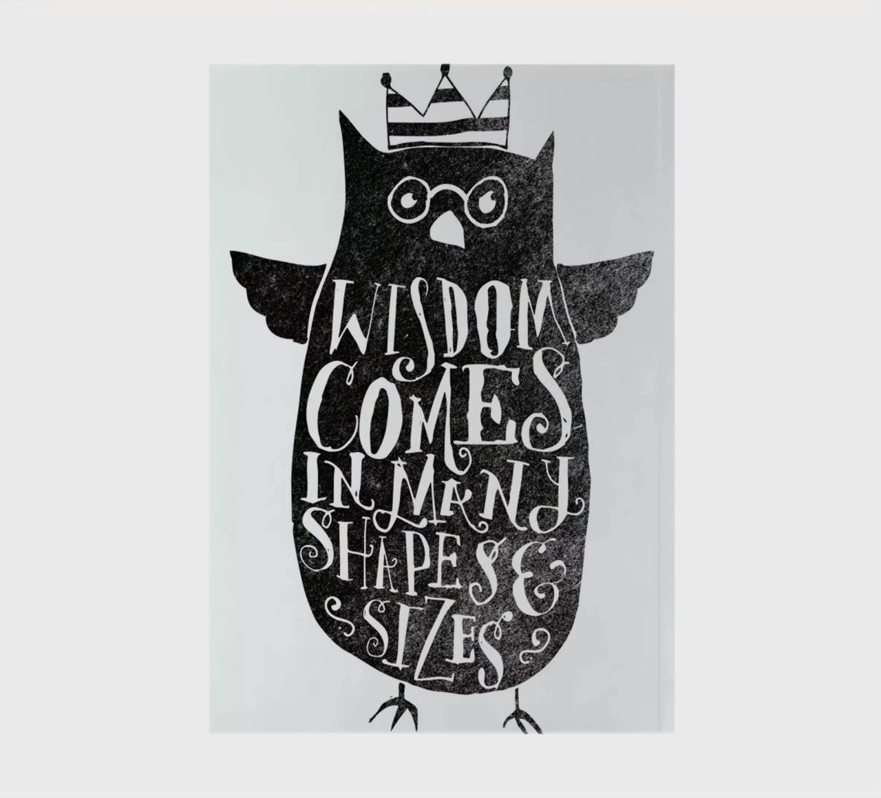 wisdom comes in many shapes and sizes notebook by Matthew Taylor Wilson