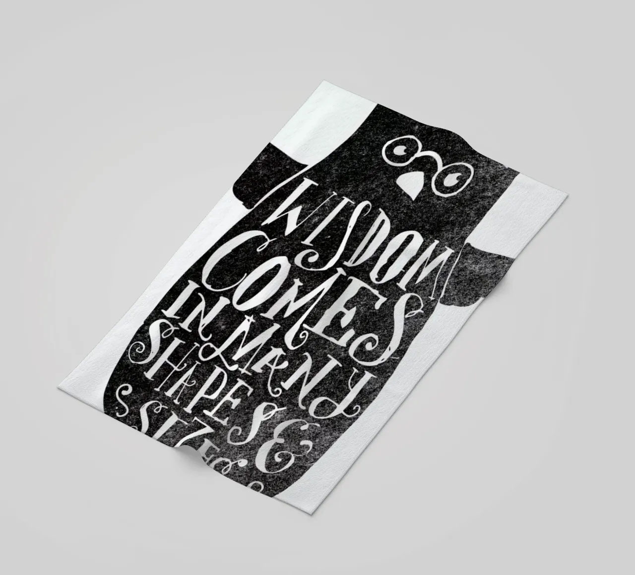 wisdom comes in many shapes and sizes telo mare da Matthew Taylor Wilson