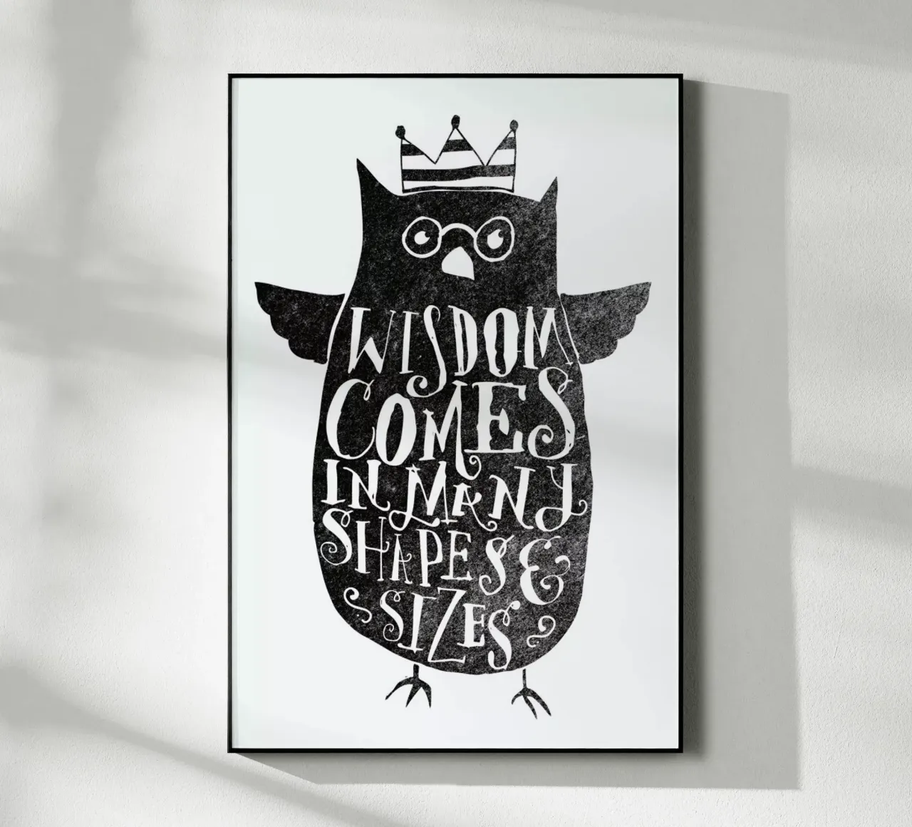 wisdom comes in many shapes and sizes plexiglass da Matthew Taylor Wilson