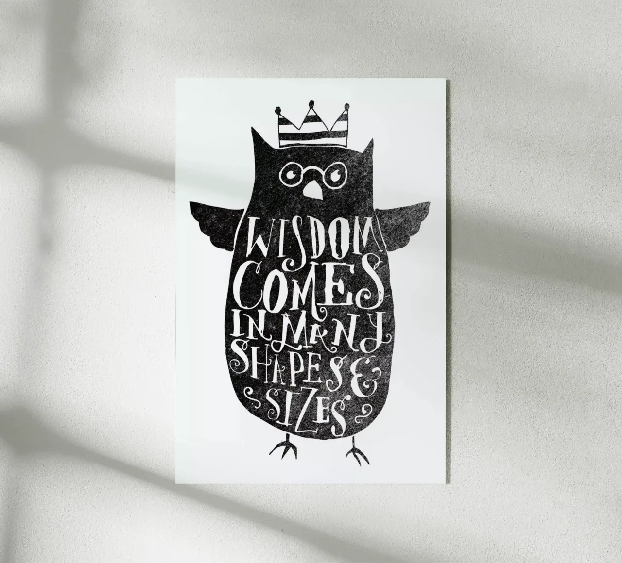 wisdom comes in many shapes and sizes plexiglass da Matthew Taylor Wilson