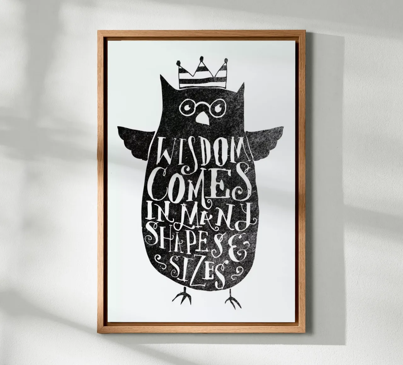 wisdom comes in many shapes and sizes tela da Matthew Taylor Wilson