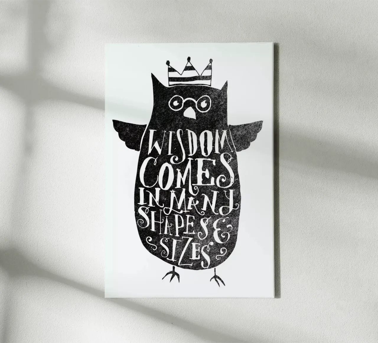 wisdom comes in many shapes and sizes tela da Matthew Taylor Wilson