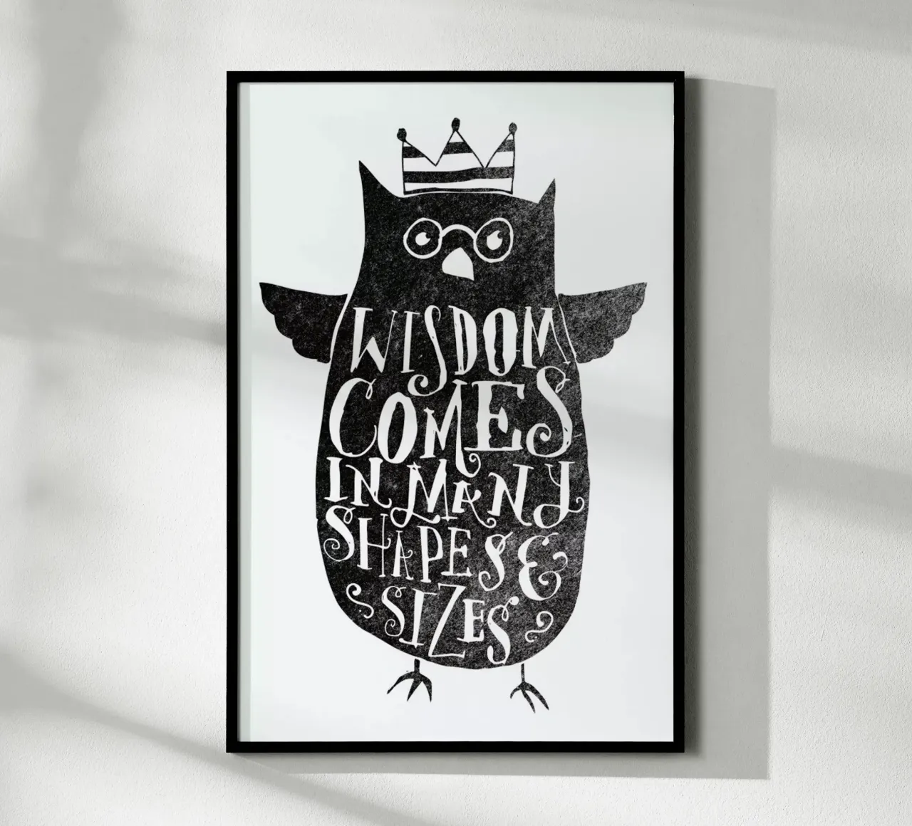 wisdom comes in many shapes and sizes carta hahnemühle da Matthew Taylor Wilson