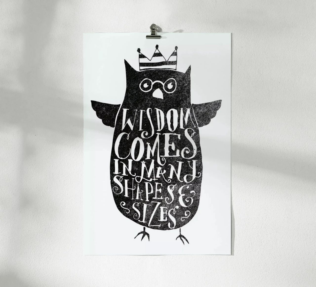wisdom comes in many shapes and sizes carta hahnemühle da Matthew Taylor Wilson