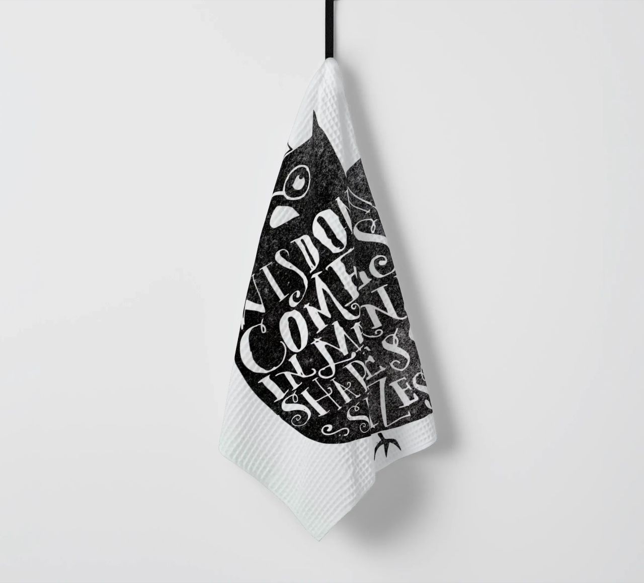 wisdom comes in many shapes and sizes canovaccio da cucina da Matthew Taylor Wilson