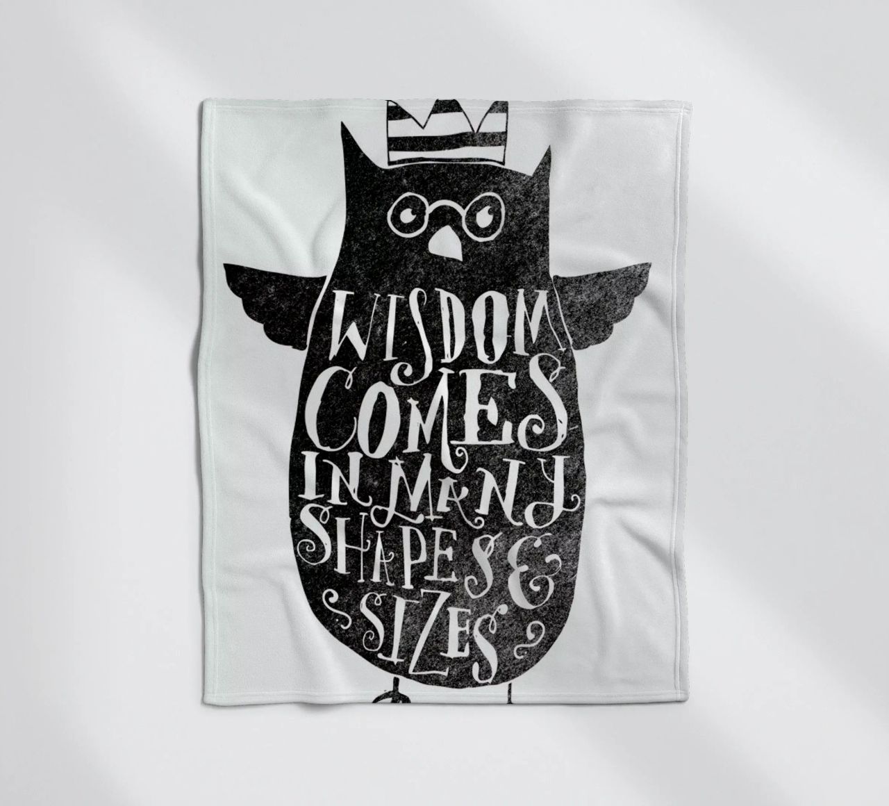 wisdom comes in many shapes and sizes coperta in pile da Matthew Taylor Wilson