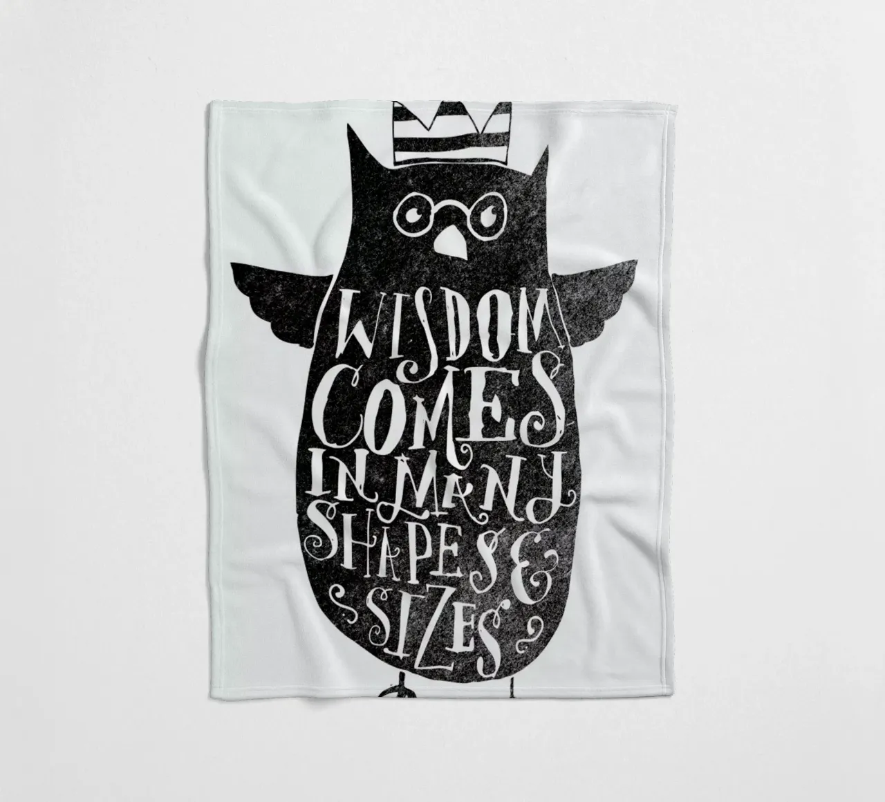 wisdom comes in many shapes and sizes coperta in pile da Matthew Taylor Wilson
