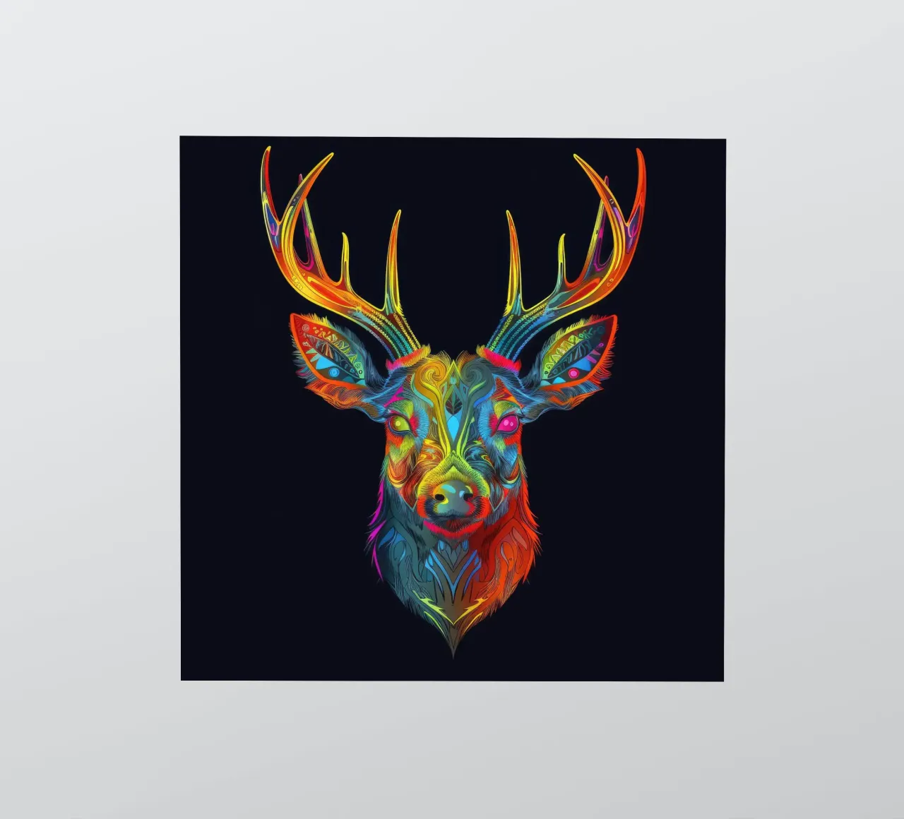 Tatoo-Hirsch Sticker von Animal Portraits