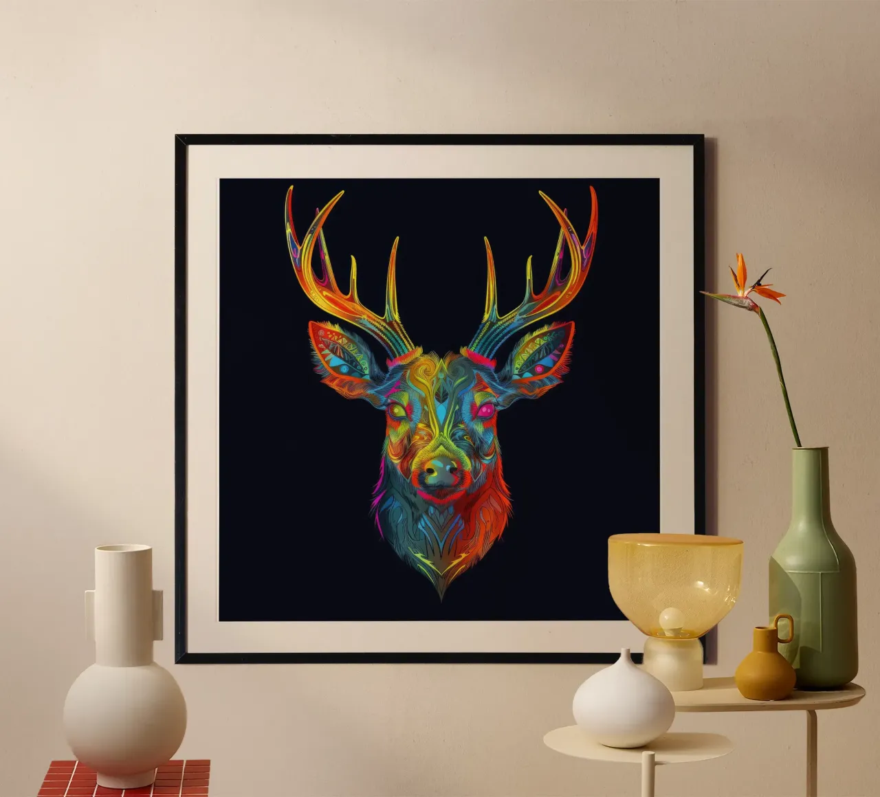 Cervo Tatoo poster da Animal Portraits