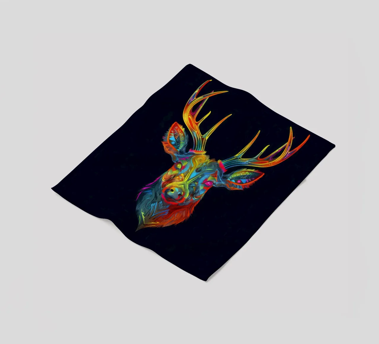 Cervo Tatoo coperta in pile da Animal Portraits