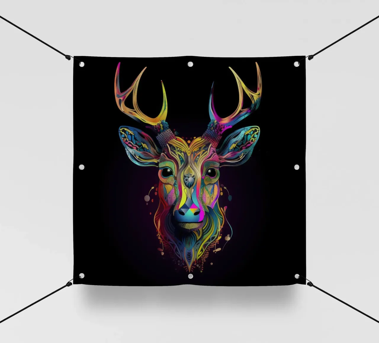 Cervo Tatoo telo in pvc da Animal Portraits
