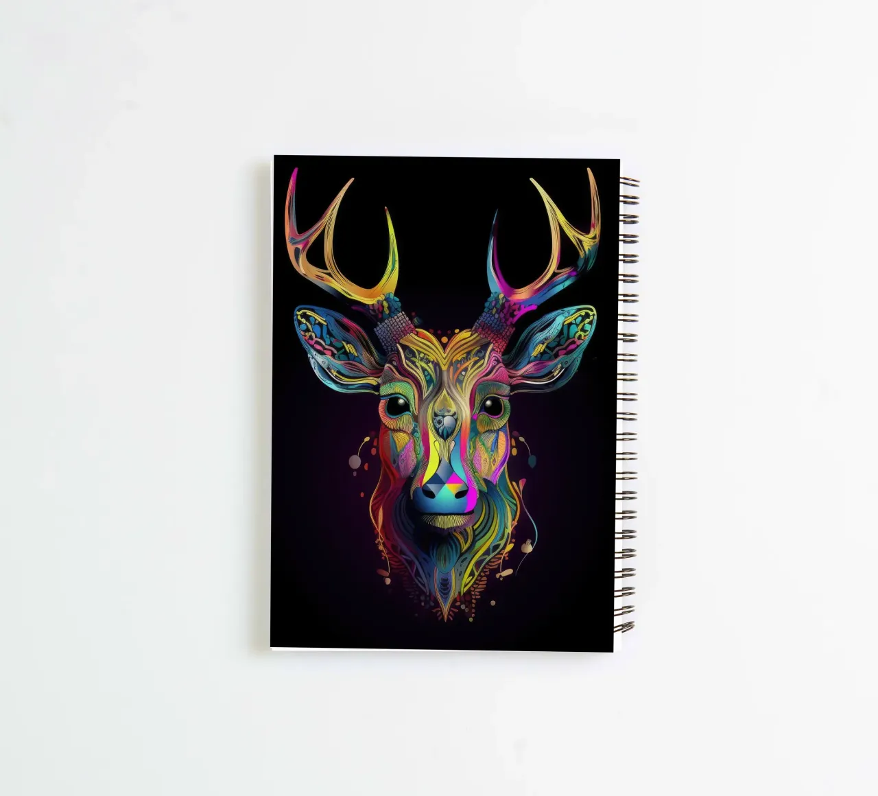 Tatoo Deer spiral notebook by Animal Portraits