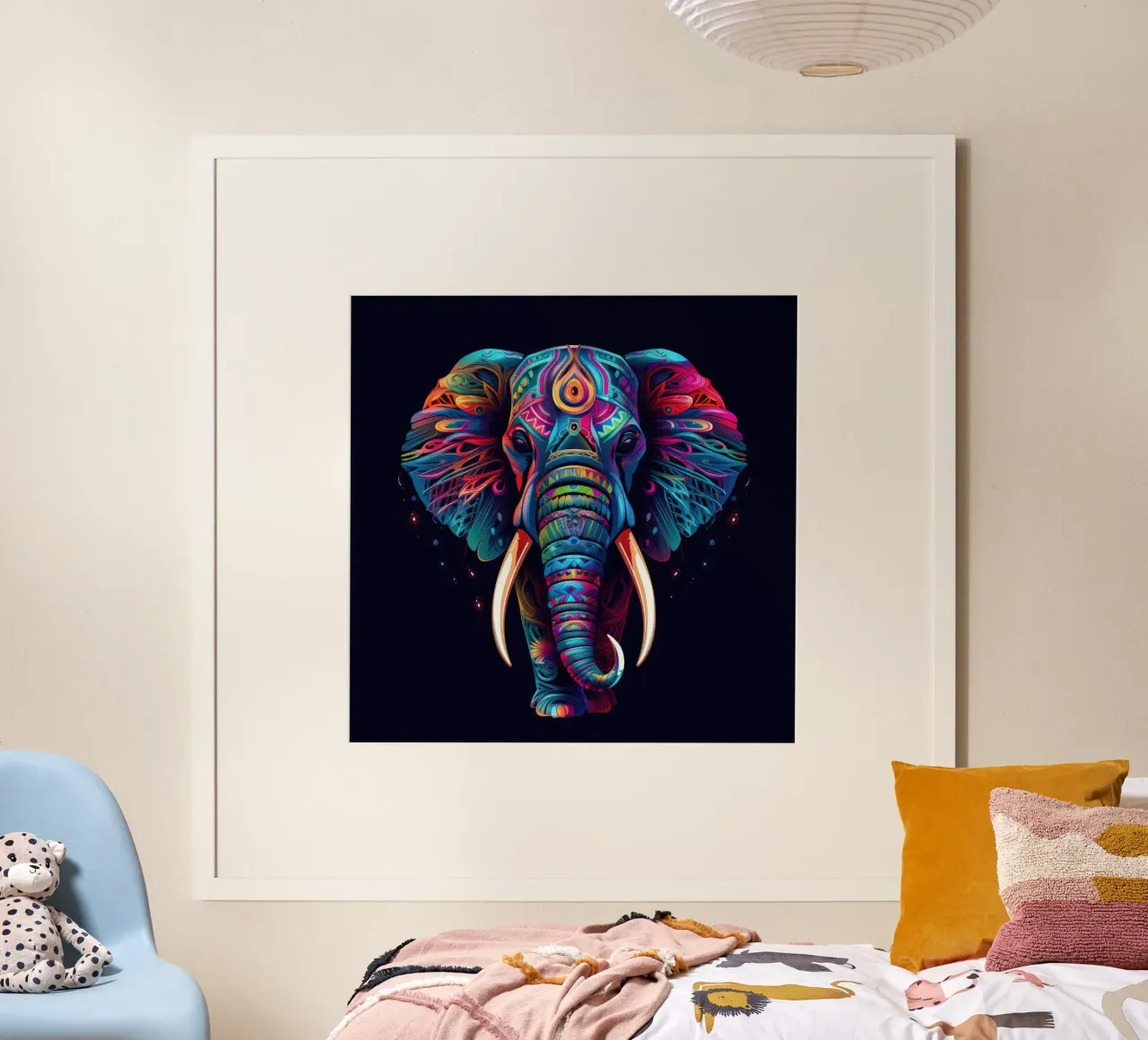 Tatoo Elephant poster by Animal Portraits