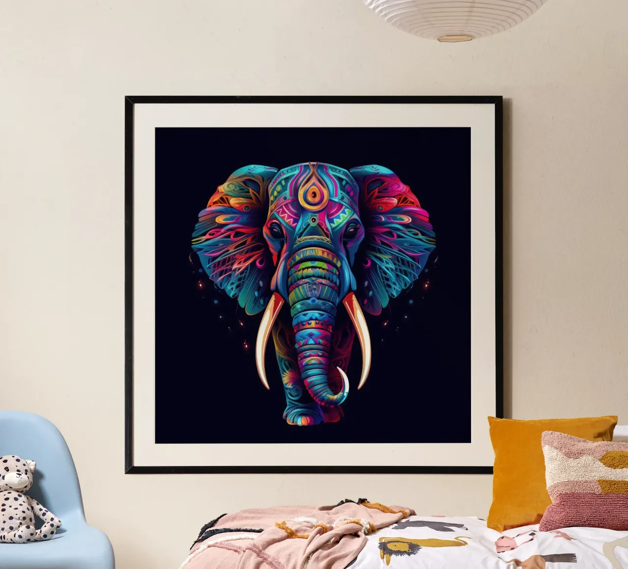 Tatoo Elephant poster by Animal Portraits