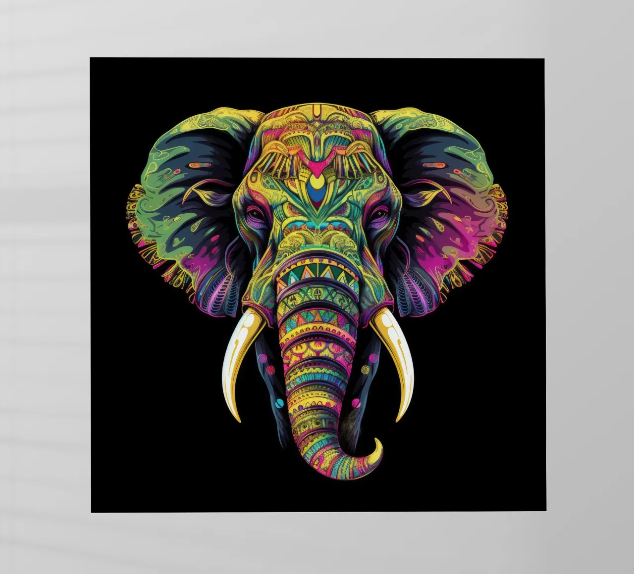 Elefante Tatoo pellicola backlit da Animal Portraits