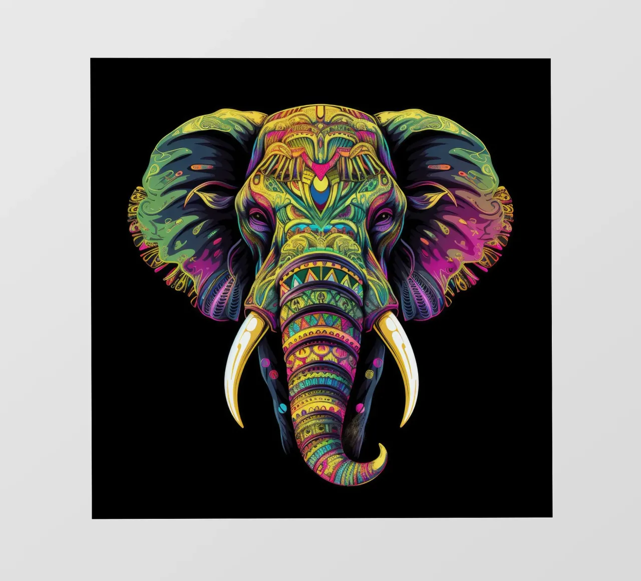 Elefante Tatoo pellicola backlit da Animal Portraits