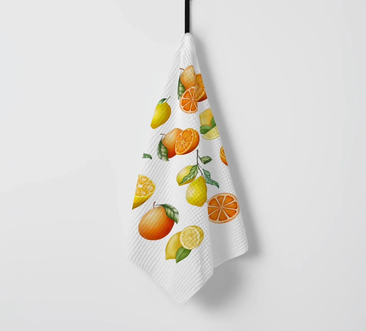 Citrus Vibes Lemon and Oranges Geschirrtuch von lovely lines