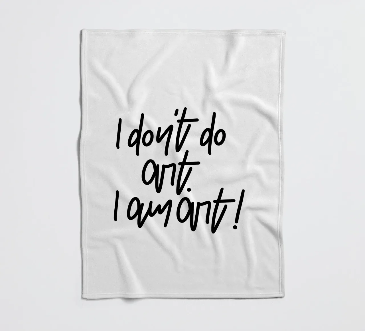 I don't do art. I am art! coperta in pile da LIMITED EDITION LETTERS