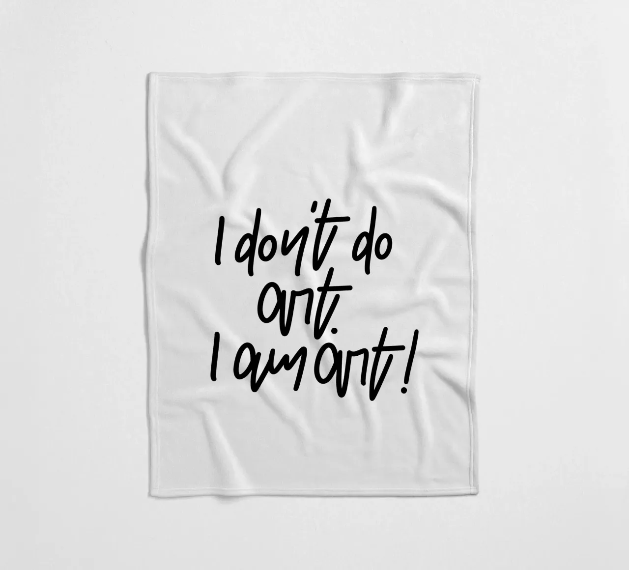 I don't do art. I am art! coperta in pile da LIMITED EDITION LETTERS