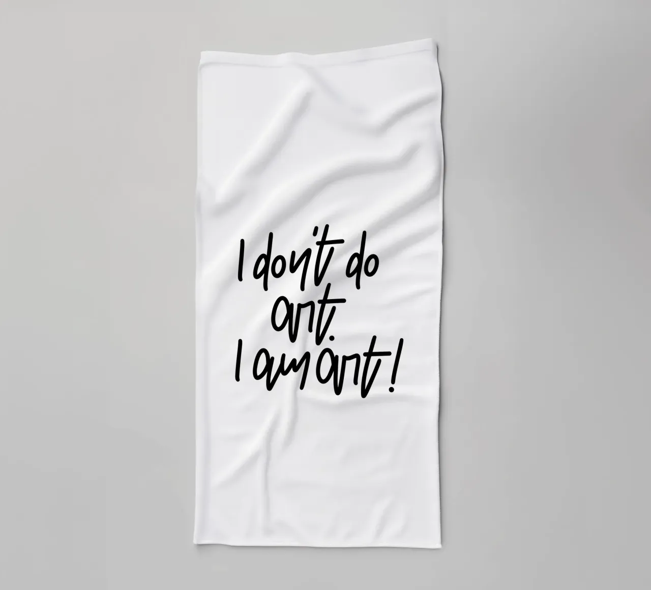 I don't do art. I am art! asciugamano da bagno da LIMITED EDITION LETTERS