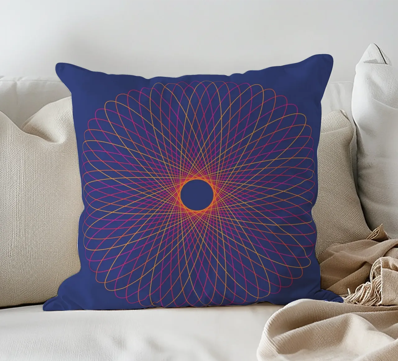 Spirograph Series – C02 cuscino da zimmerkunst