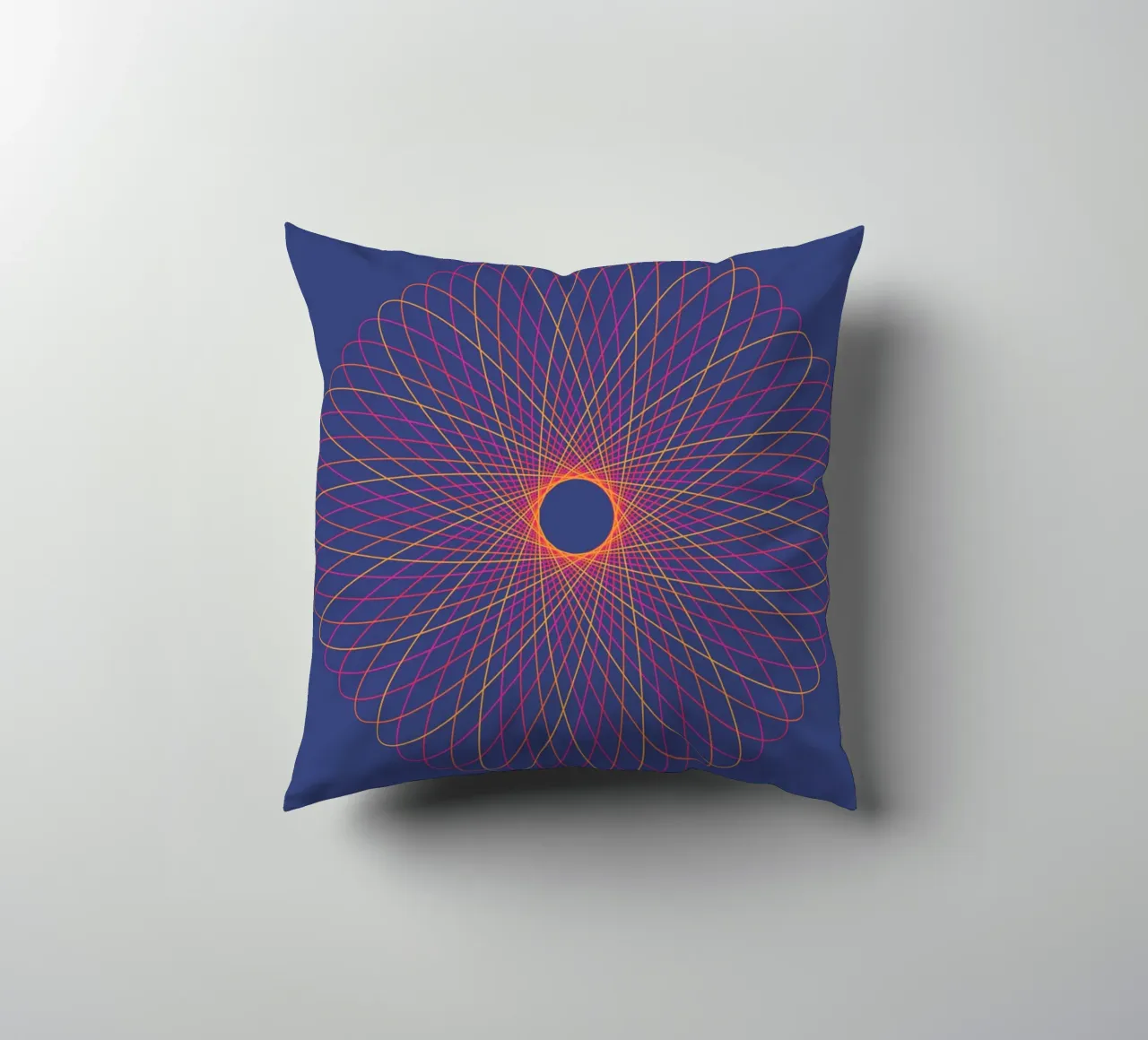 Spirograph Series – C02 Kissen von zimmerkunst