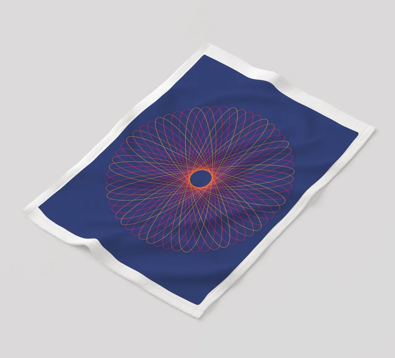Spirograph Series – C02 coperta in pile da zimmerkunst