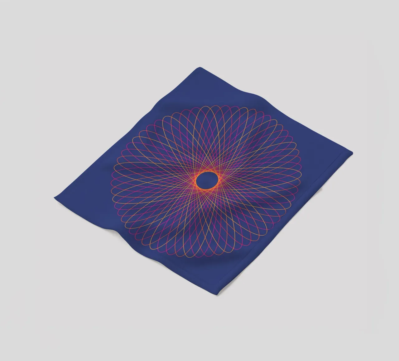 Spirograph Series – C02 coperta in pile da zimmerkunst
