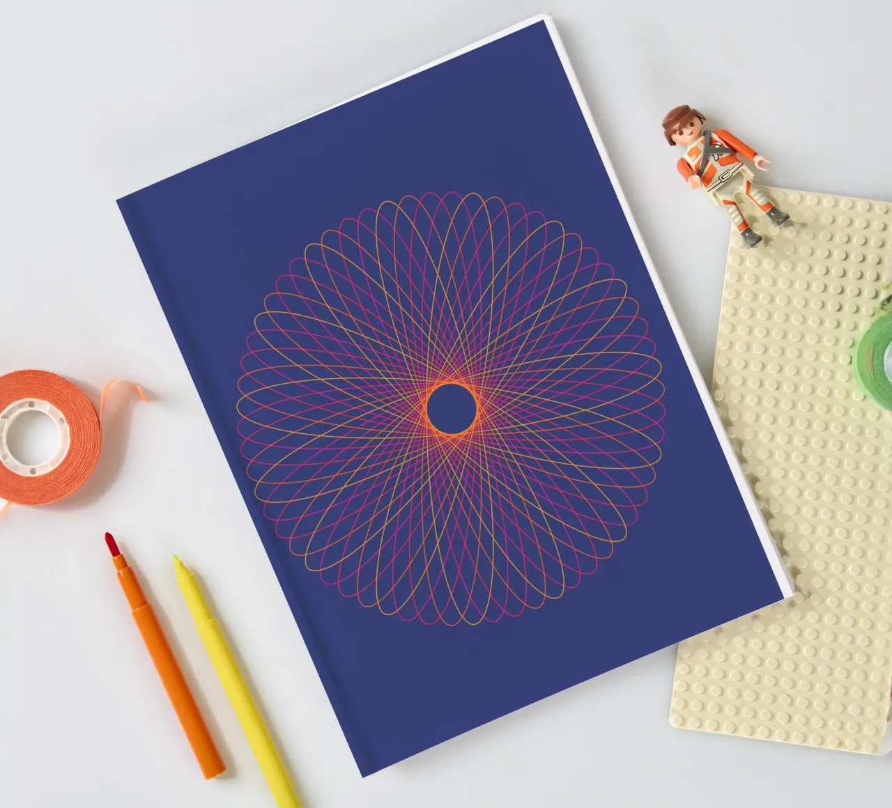 Spirograph Series – C02 notebook by zimmerkunst