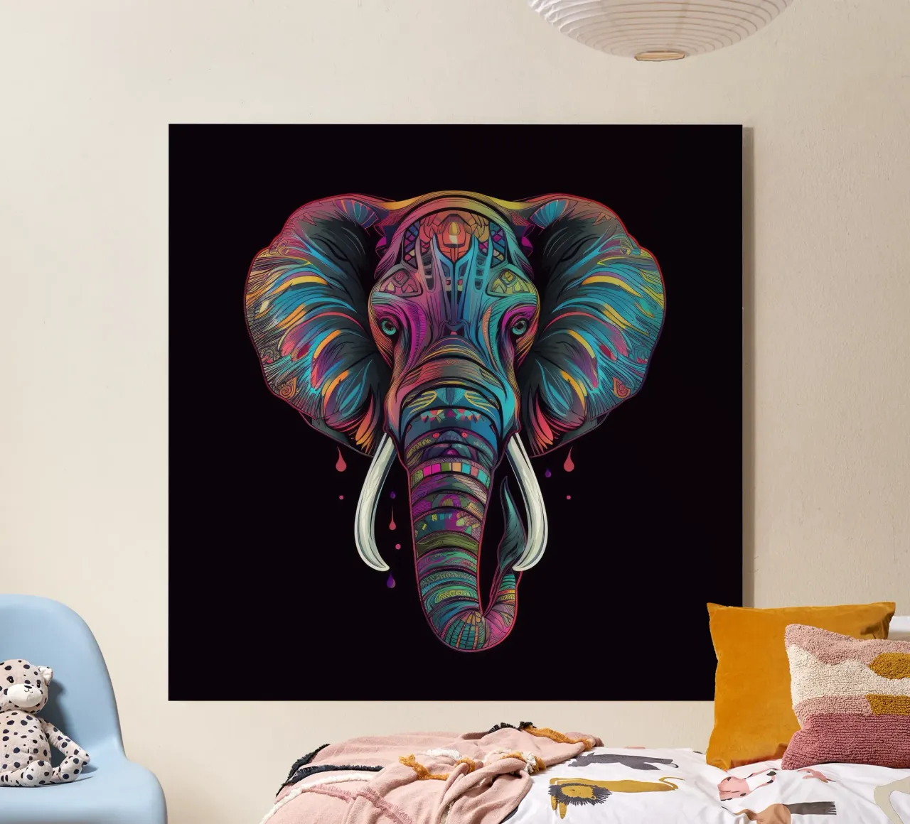 Elefante Tatoo plexiglass da Animal Portraits
