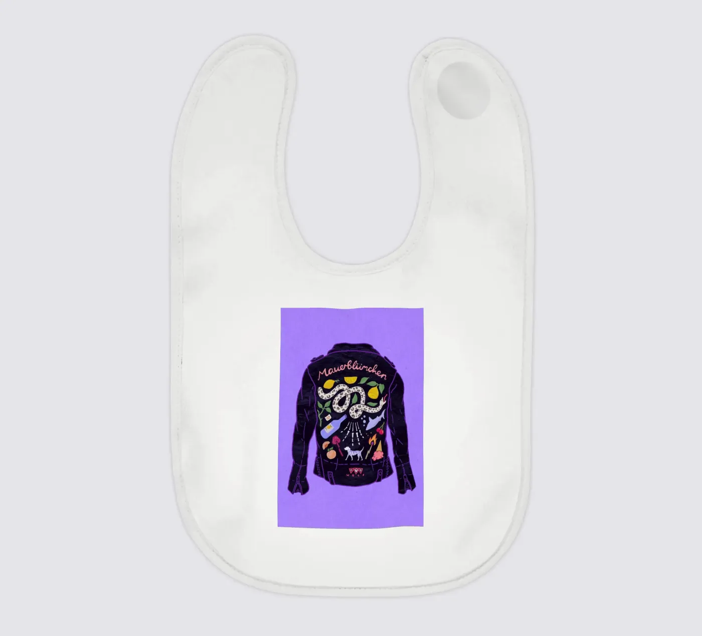 Jacket baby bib by Laura O'Connor