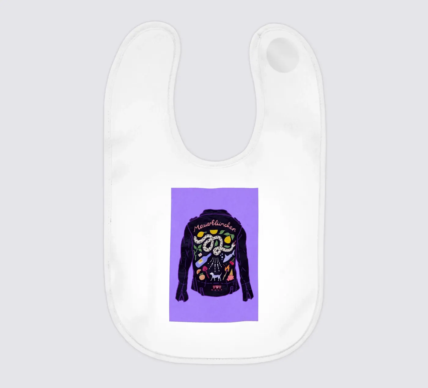 Jacket baby bib by Laura O'Connor