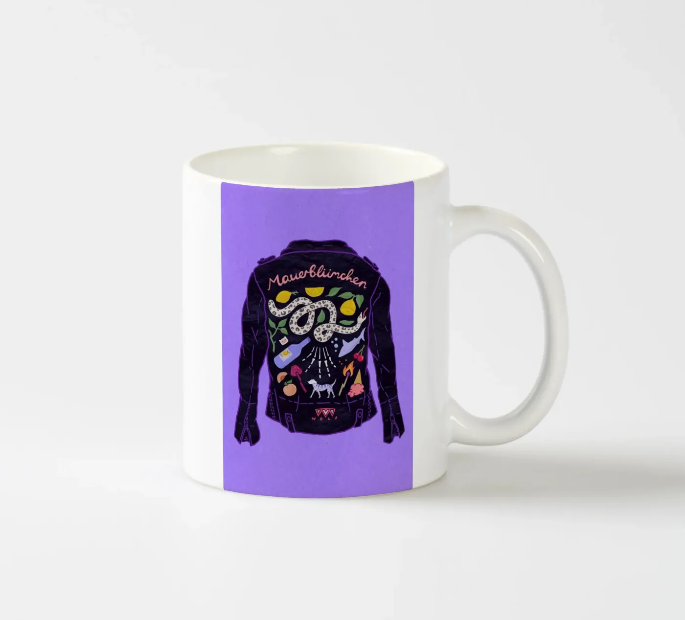 Jacket ceramic mug by Laura O'Connor