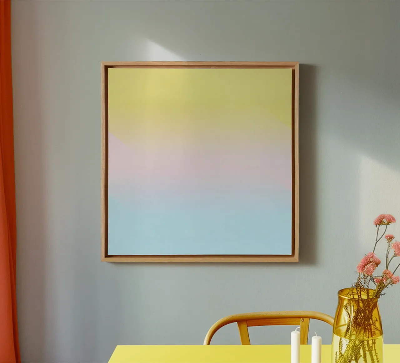 Sunny Gradient tela con Cornice a cassetta da lovely lines
