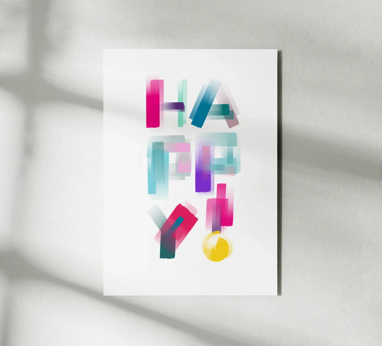 HAPPY! alluminio dibond da LIMITED EDITION LETTERS
