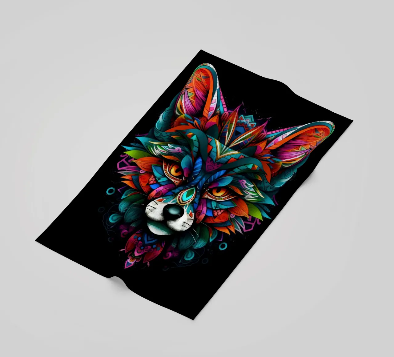 Tatoo Fox toalla de playa de Animal Portraits