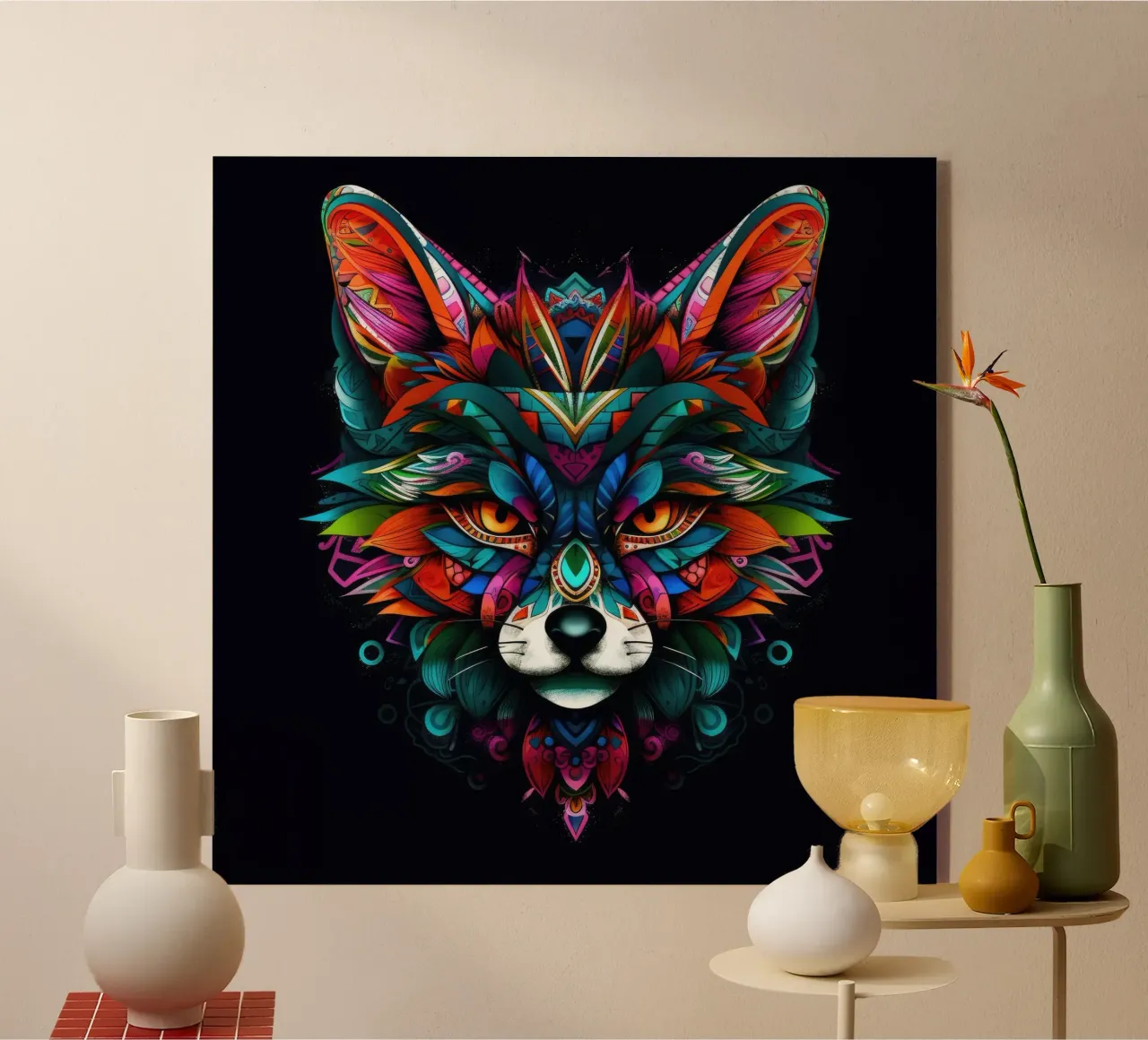 Volpe Tatoo plexiglass da Animal Portraits