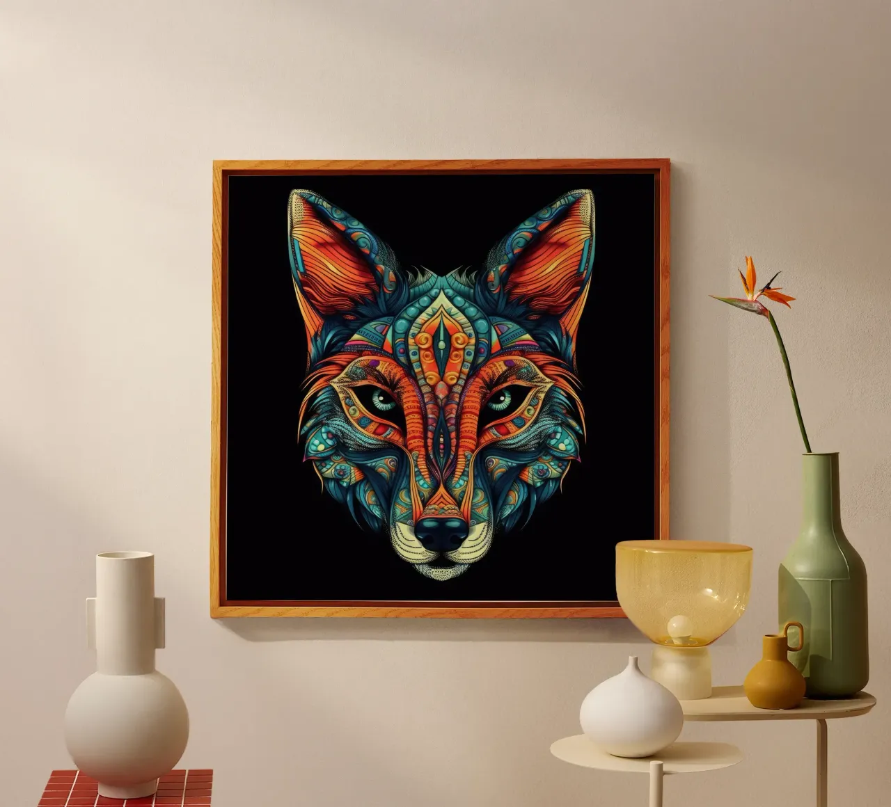 Volpe Tatoo plexiglass da Animal Portraits