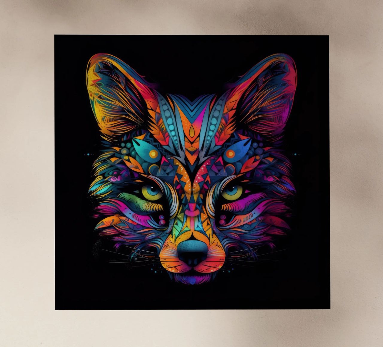 Volpe Tatoo pellicola backlit da Animal Portraits