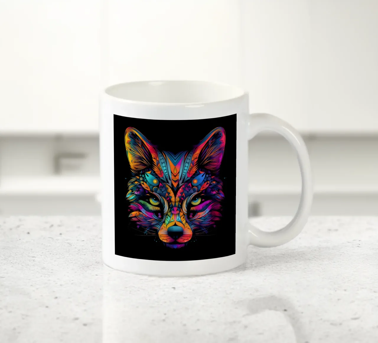 Tatoo-Fuchs Keramik Tasse von Animal Portraits