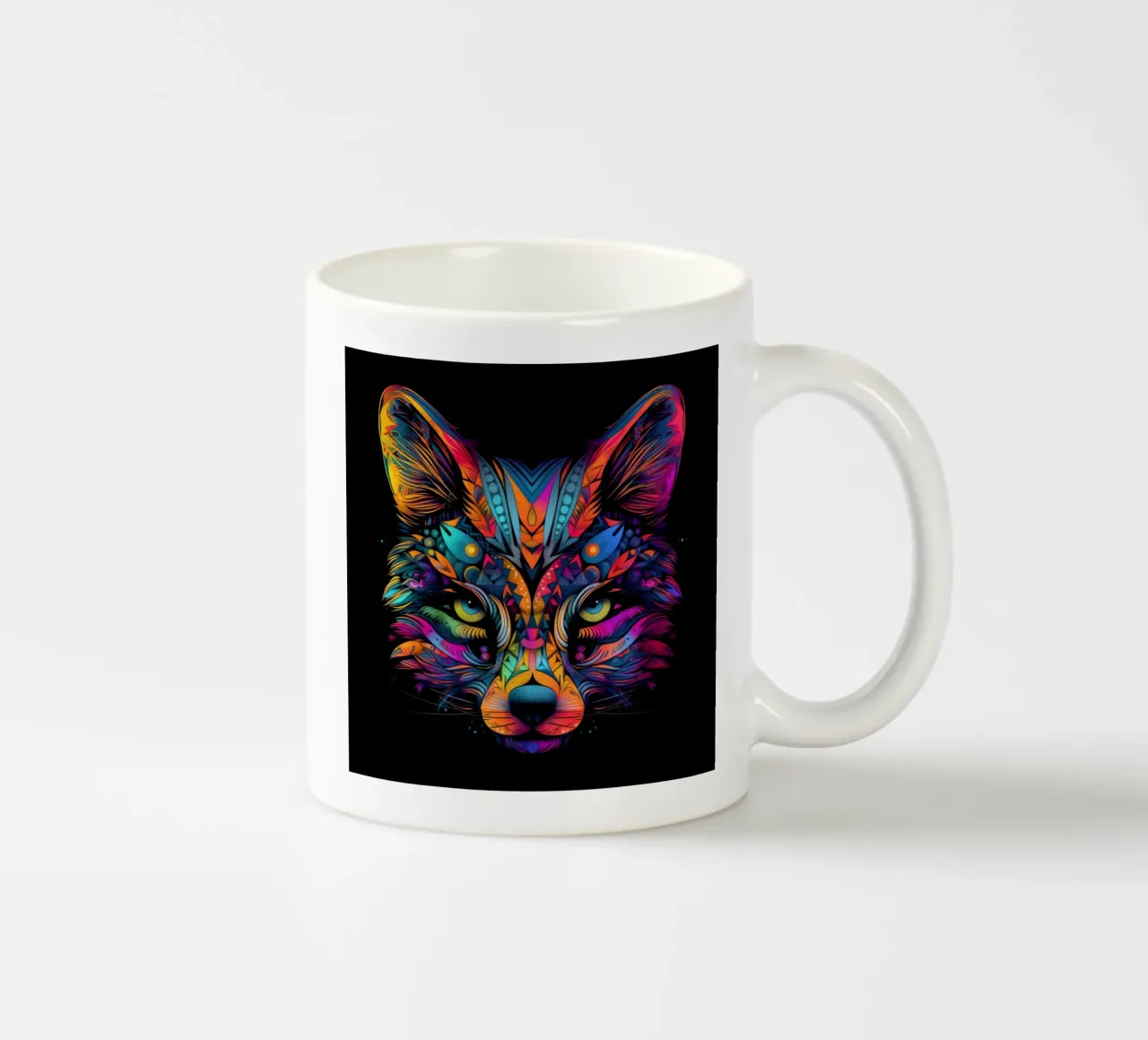 Tatoo-Fuchs Keramik Tasse von Animal Portraits