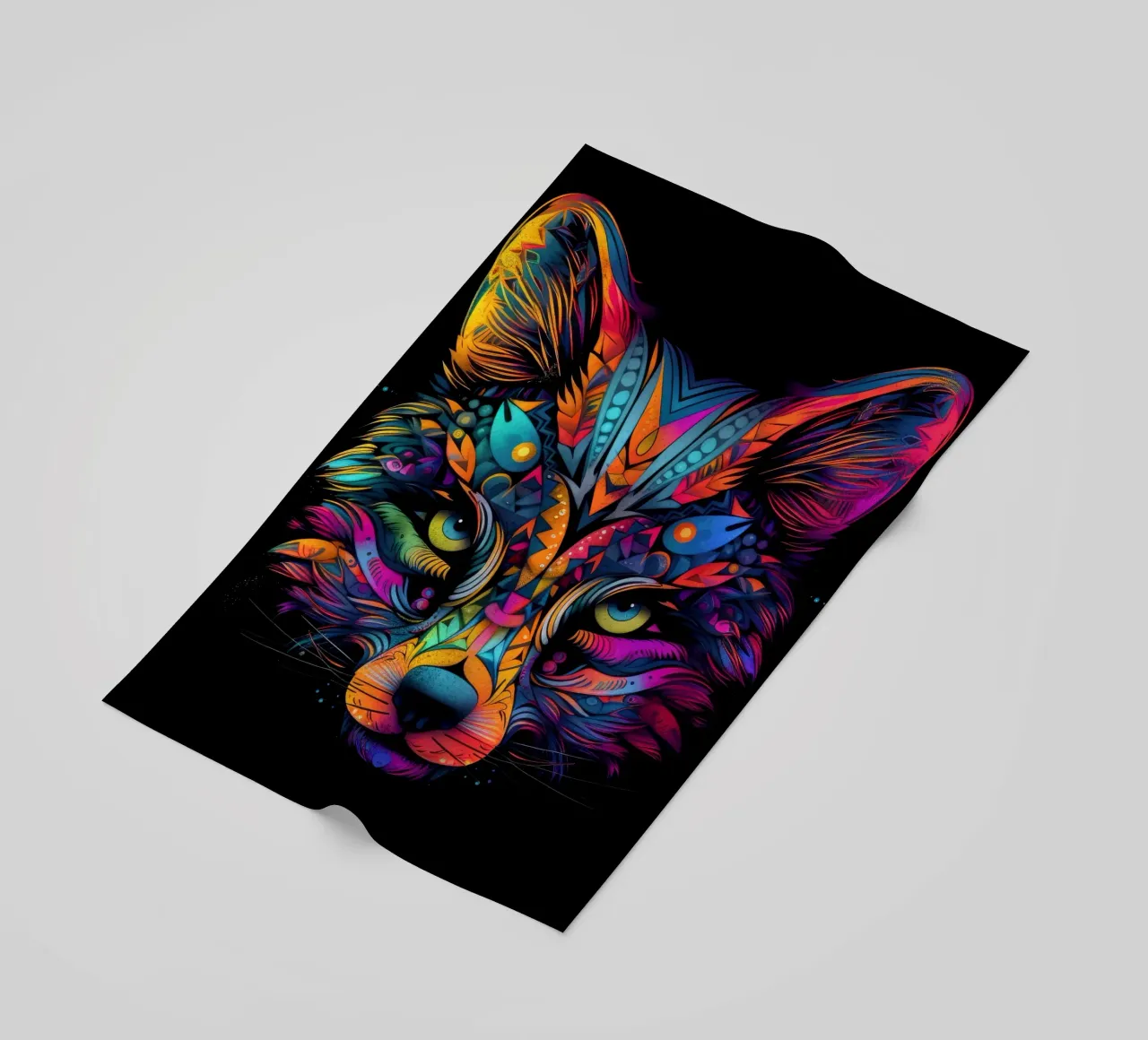 Tatoo Fox toalla de playa de Animal Portraits